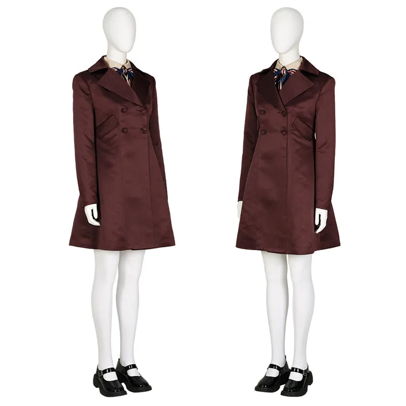 2023 M3gan Costume Killer Doll Megan Dress Coat Cosplay Costume Halloween Outfit