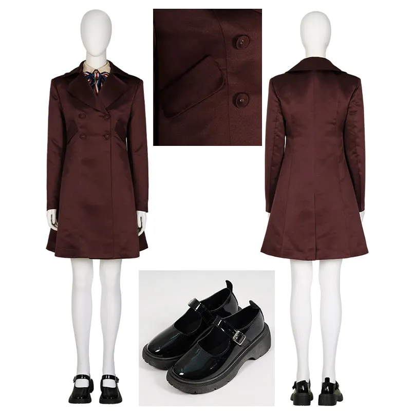 2023 M3gan Costume Killer Doll Megan Dress Coat Cosplay Costume Halloween Outfit