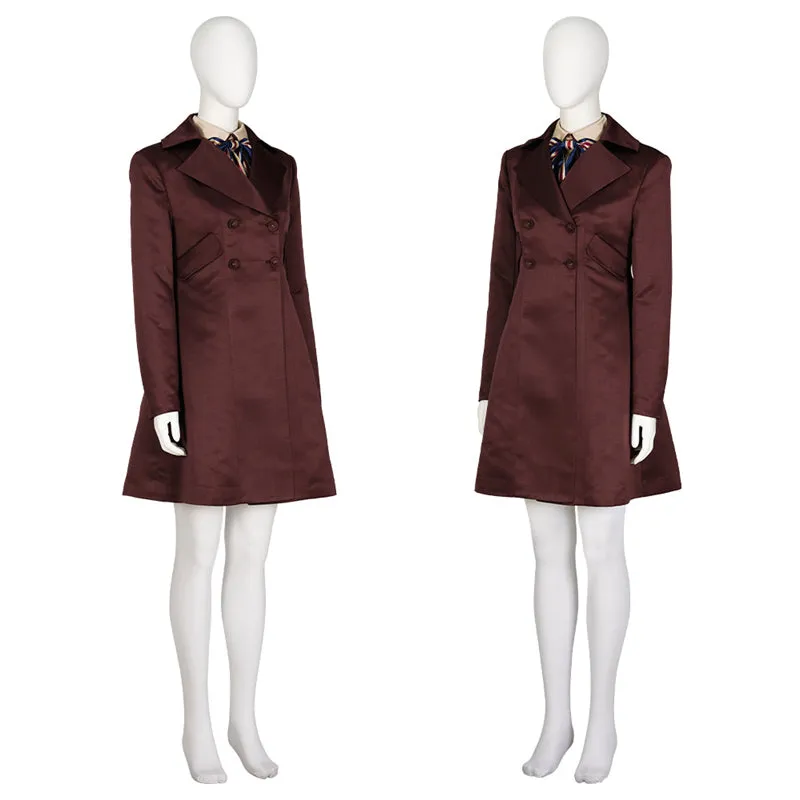 2023 M3gan Costume Killer Doll Megan Dress Coat Cosplay Costume Halloween Outfit