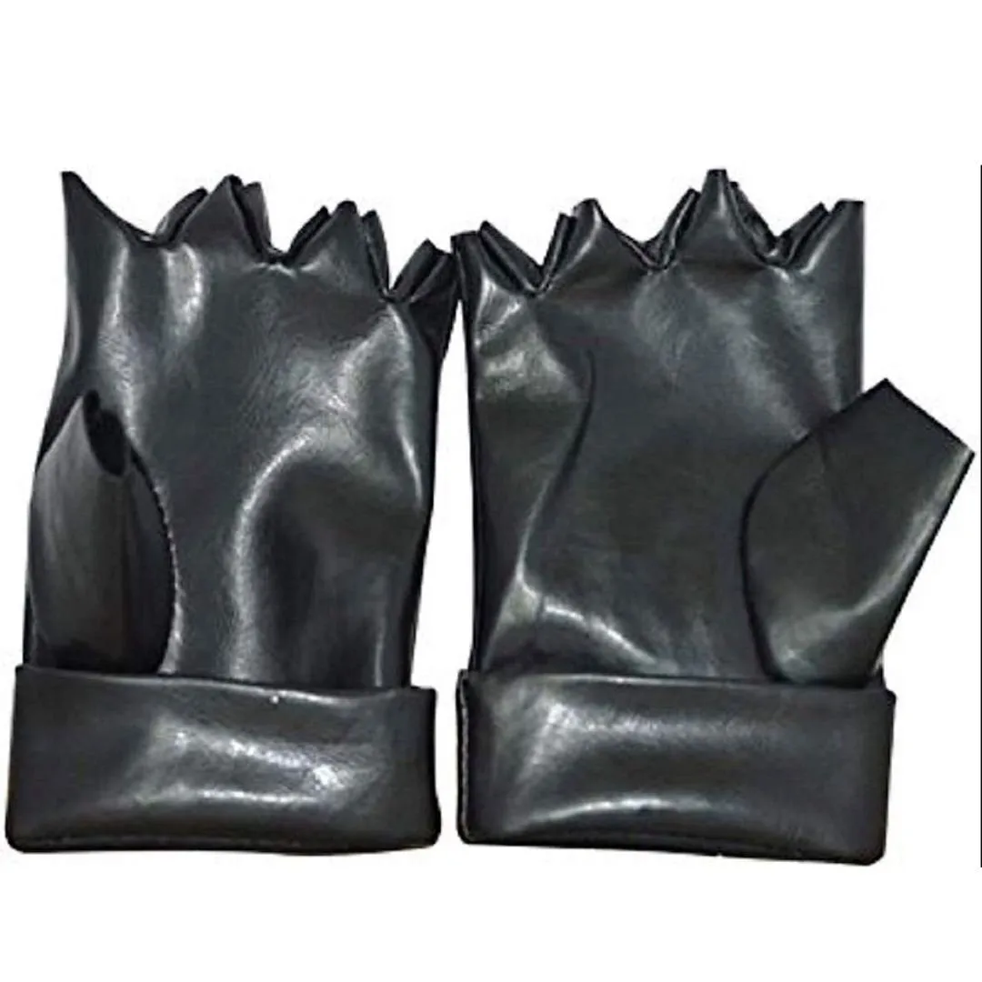 Cool Kakashi Hatake Leather Gloves | Realistic Cosplay Glove for Anime Fans
