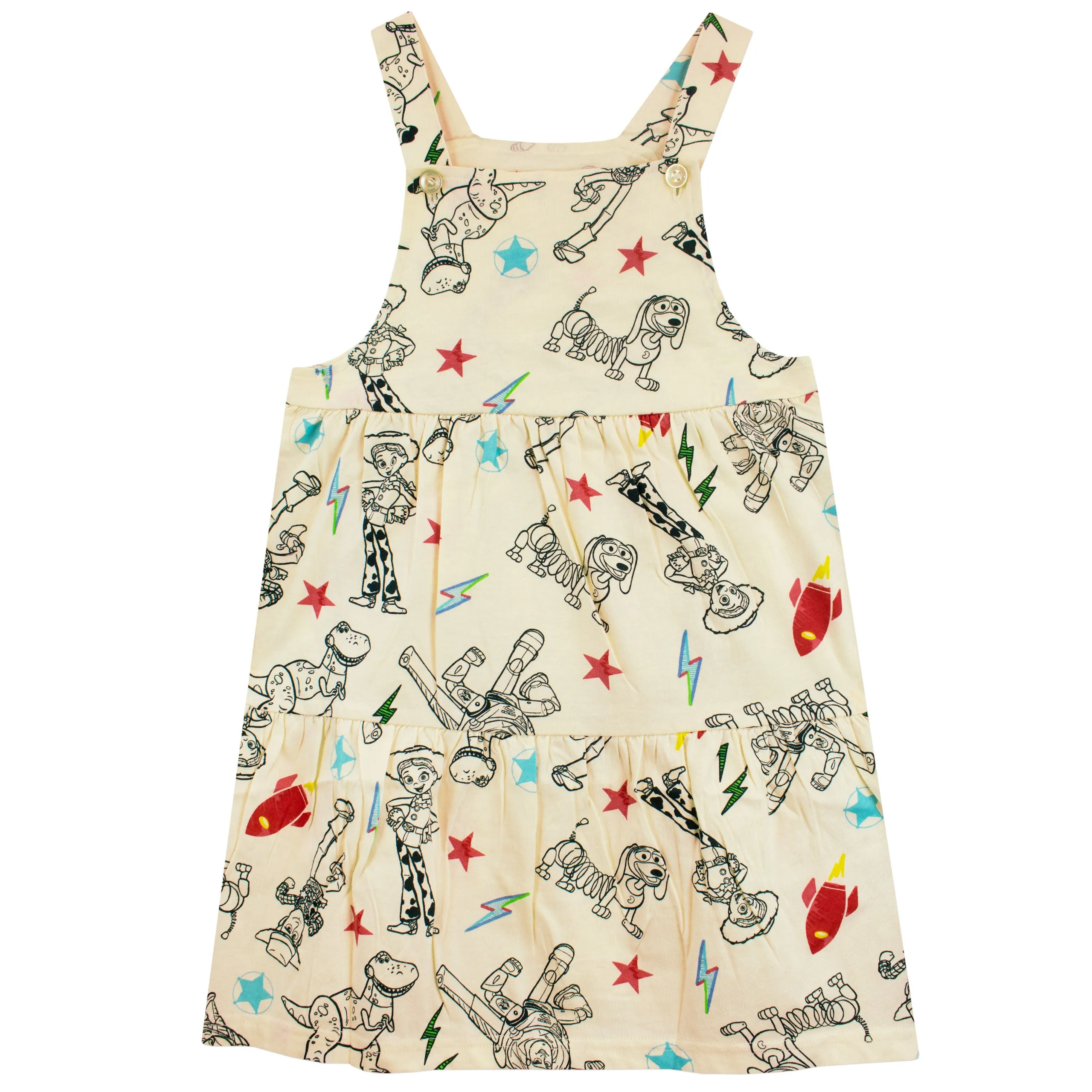 Girls Toy Story Pinnafore Dress Set