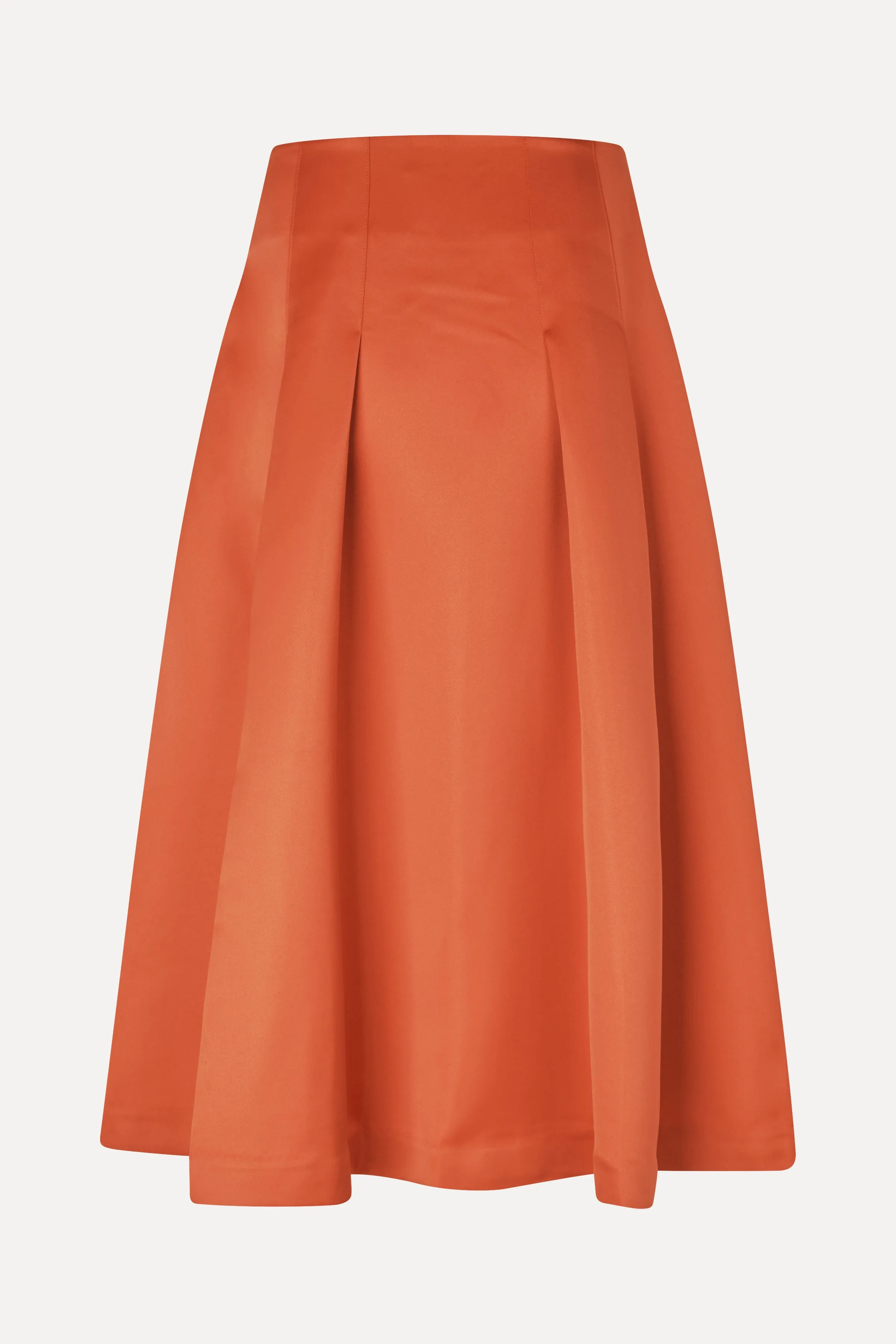 High Volume Midi Skirt - Mecca Orange