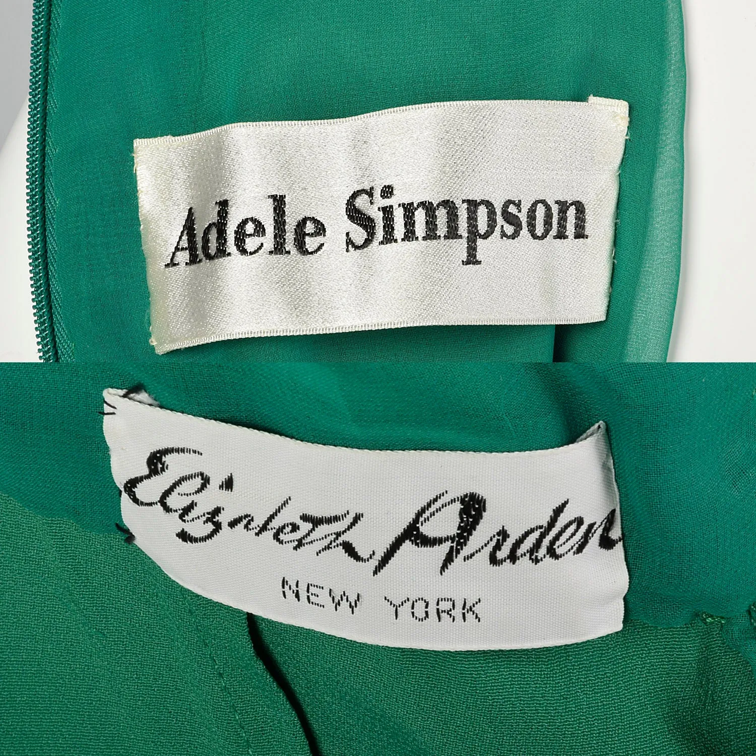 Medium Adele Simpson Elizabeth Arden 1970s Feather Gown and Jacket