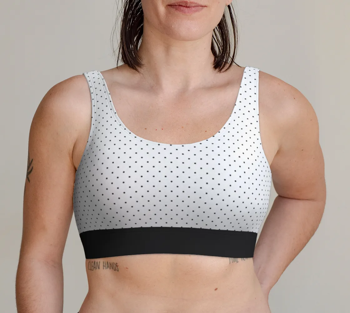Micro Polkadots Scoop Bralette