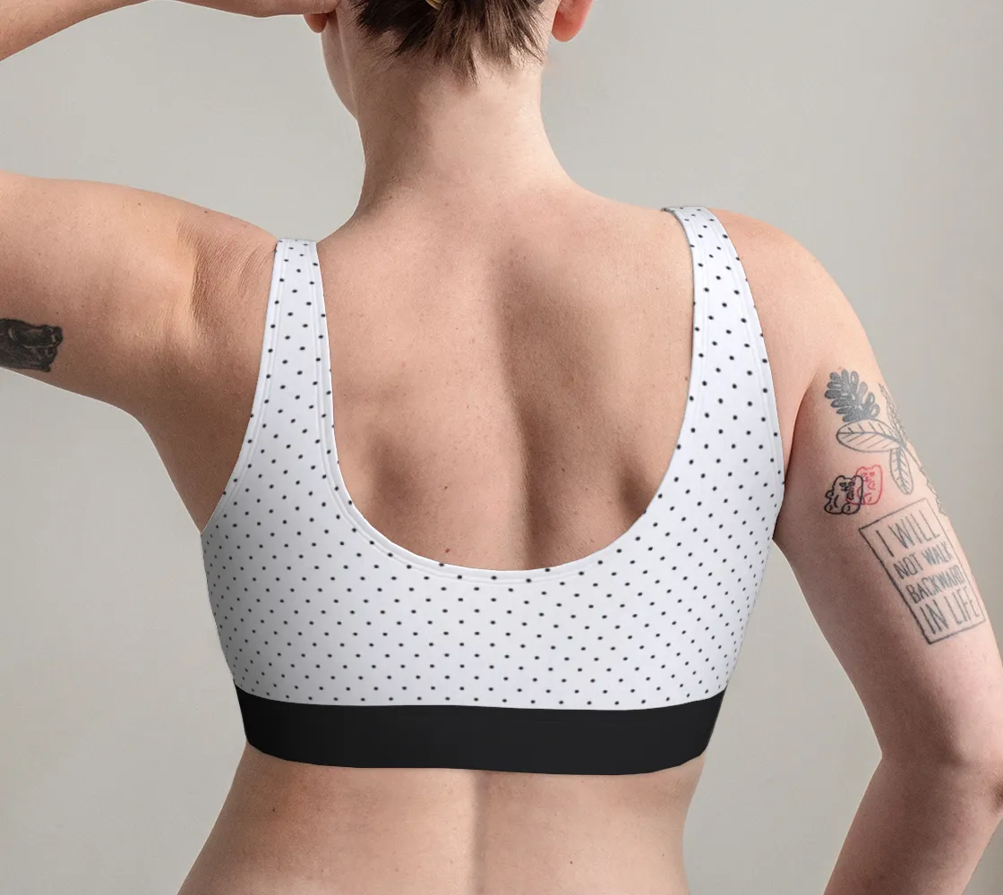 Micro Polkadots Scoop Bralette