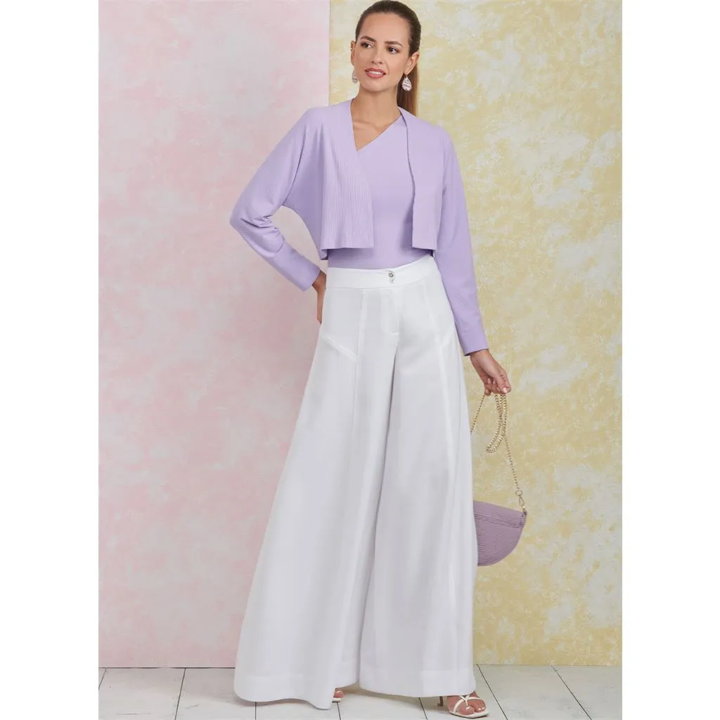 Simplicity Sewing Pattern S9925 Misses' Pants, Knit Shrug and Top