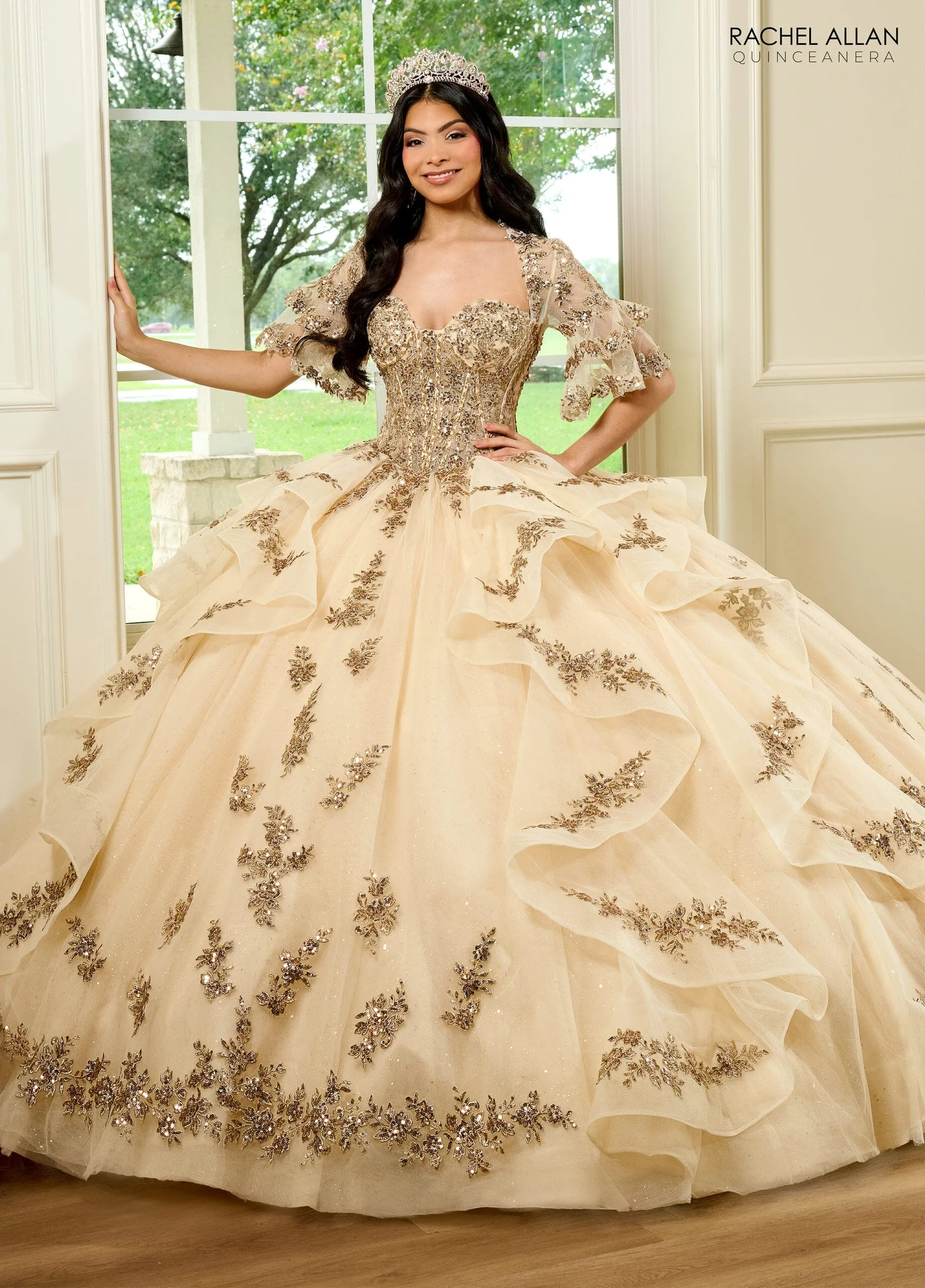Sweetheart Layered Quinceanera Dress by Rachel Allan RQ1138