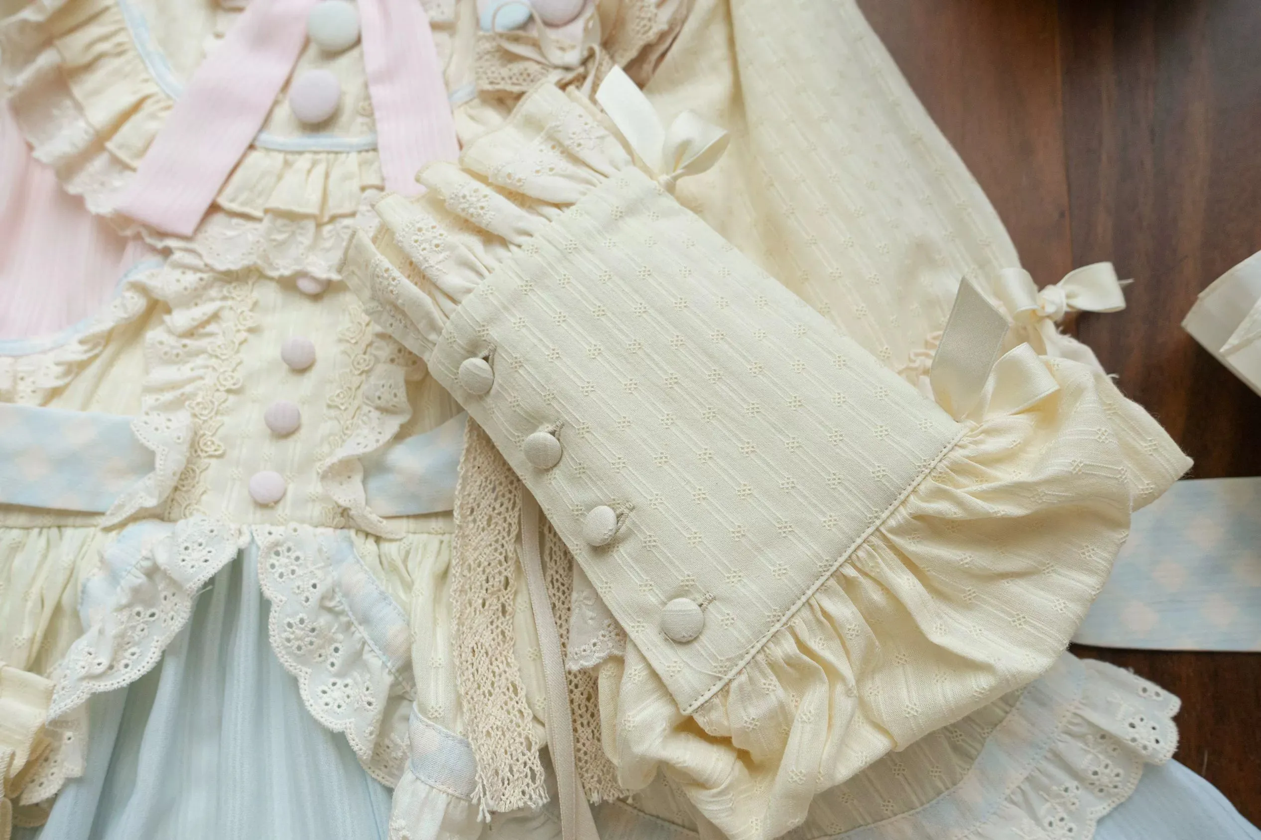 Uncle Wall Original~Sleep Macaron~Sweet Lolita OP Dress Solid Color Dress