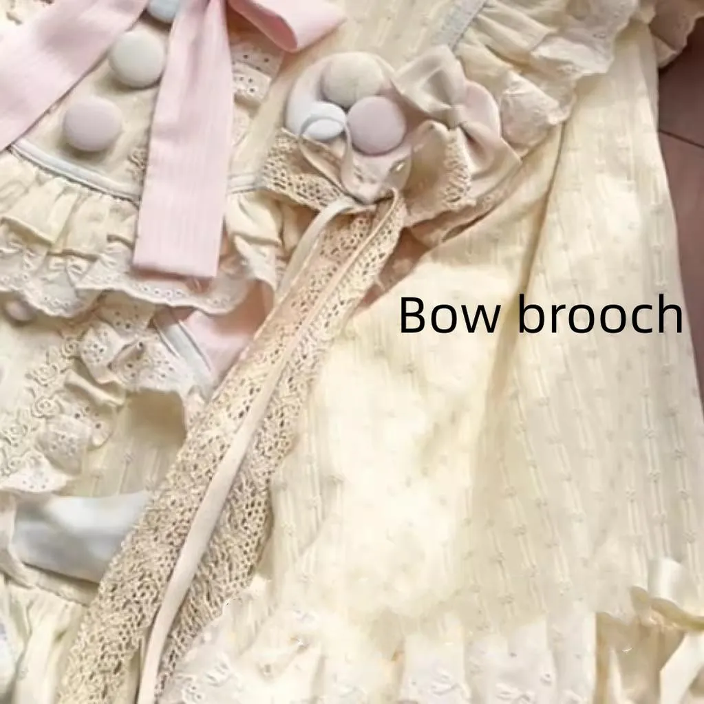 Uncle Wall Original~Sleep Macaron~Sweet Lolita OP Dress Solid Color Dress
