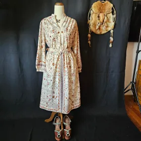 VINTAGE FLORAL PRAIRIE DRESS 12